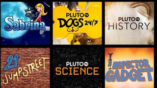 Selection of shows on Pluto TV