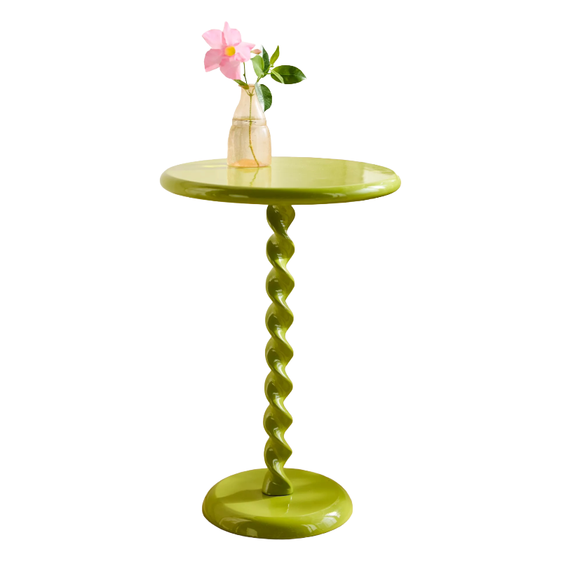 Anthropologie, Spiral Side Table (Chartreuse)