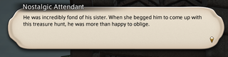 Three spoiler-filled text boxes that blab a plot twist a mere quest before it happens.