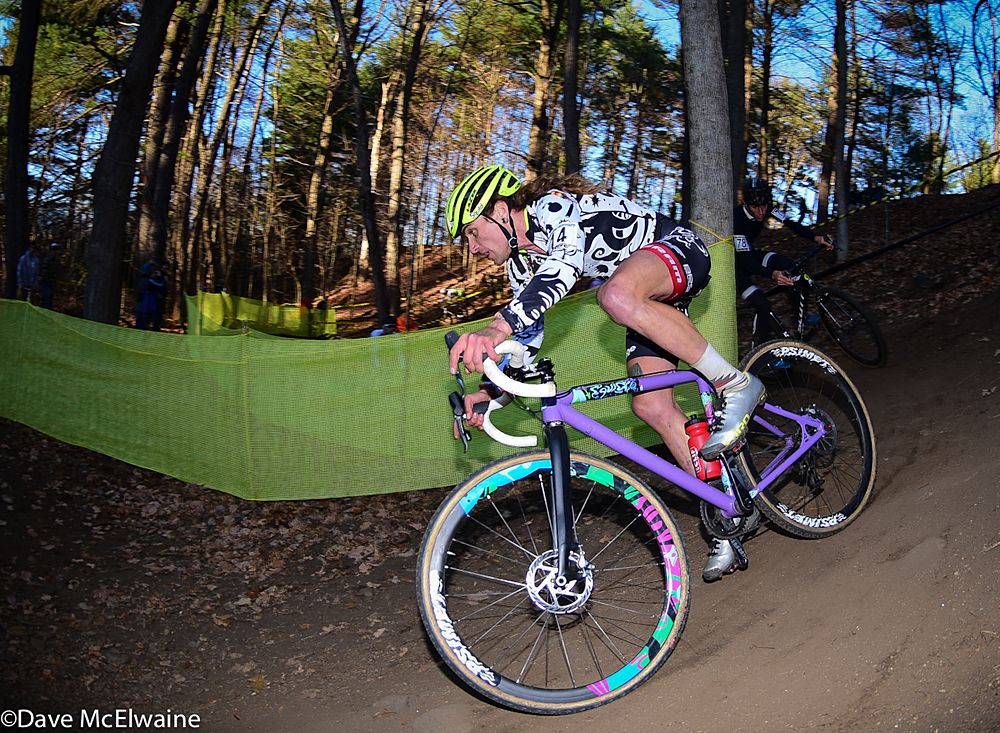 Anthony Clark (Squid Bikes) riding with the six chasers