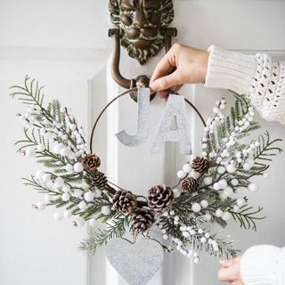 The Letter Room Personalised Half Wreath