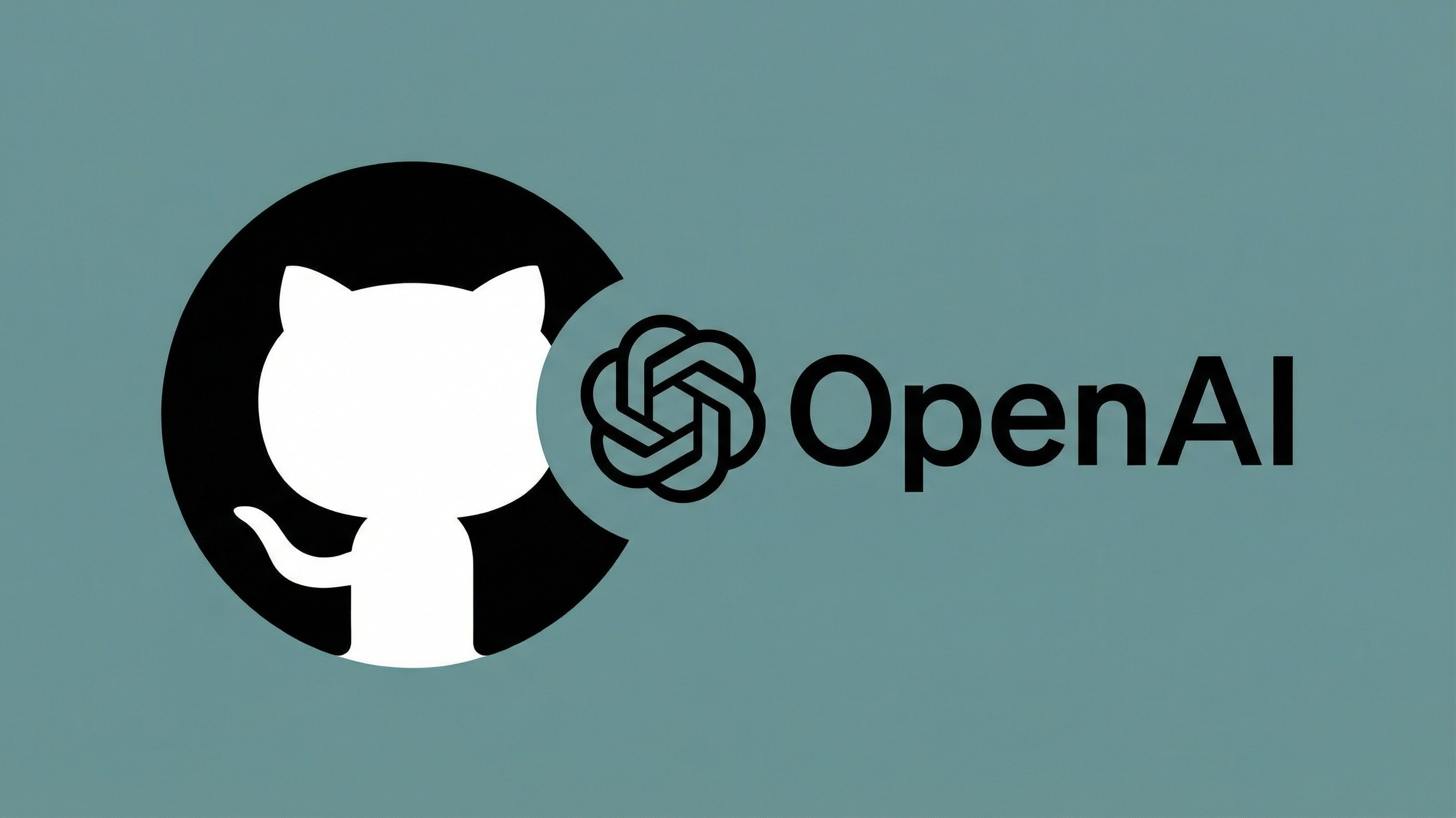 GitHub and OpenAI logos on a teal background