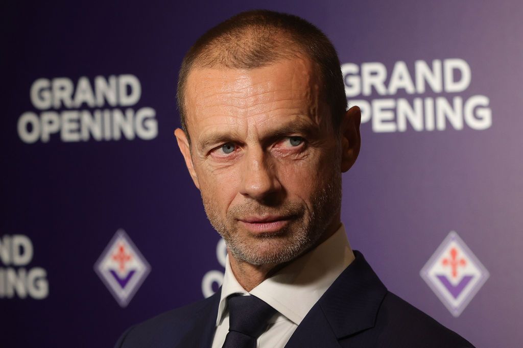 UEFA president Aleksander Ceferin president of UEFA during of ACF Fiorentina Viola Park unveiling at Viola Park 