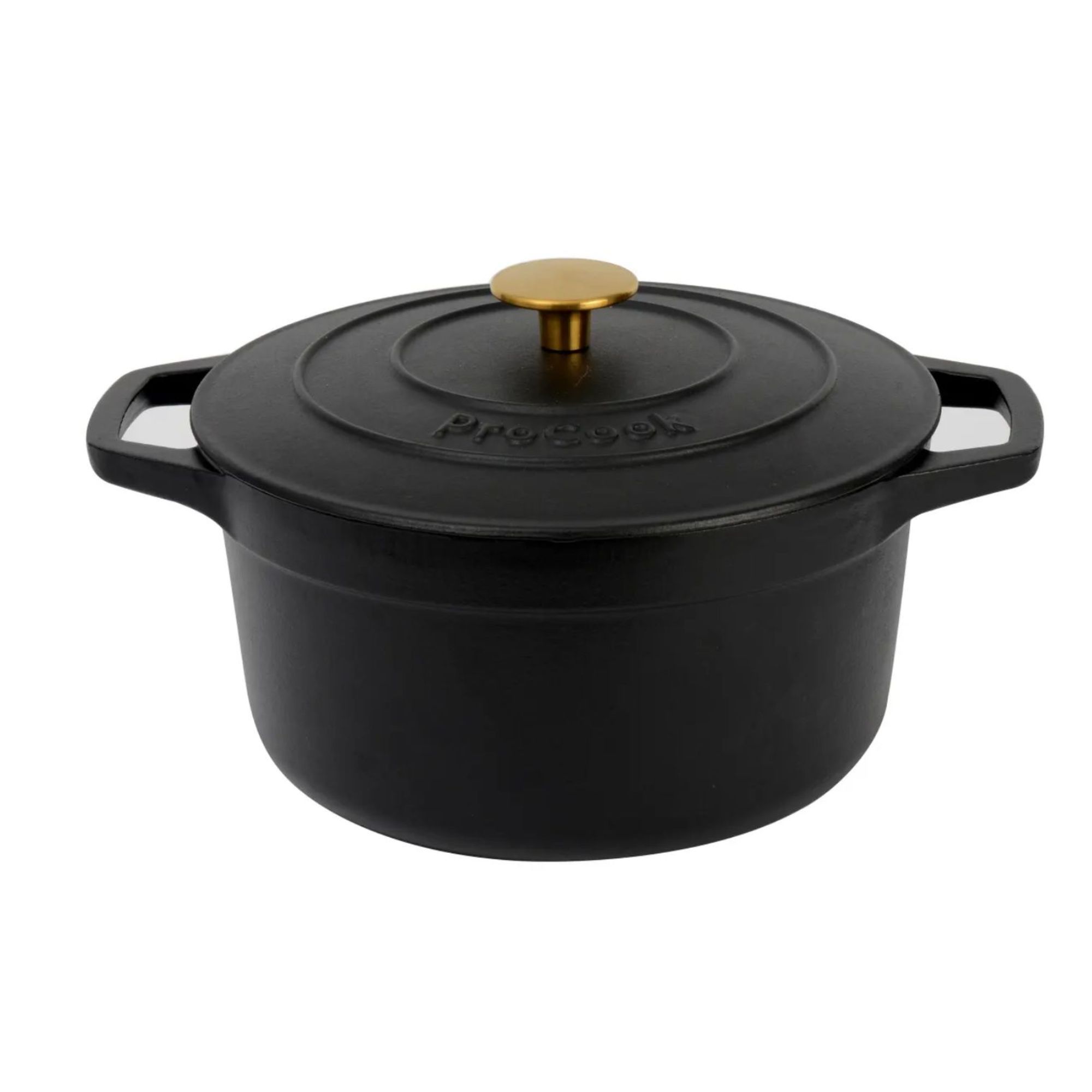 ProCook Round Cast Iron Casserole Dish 