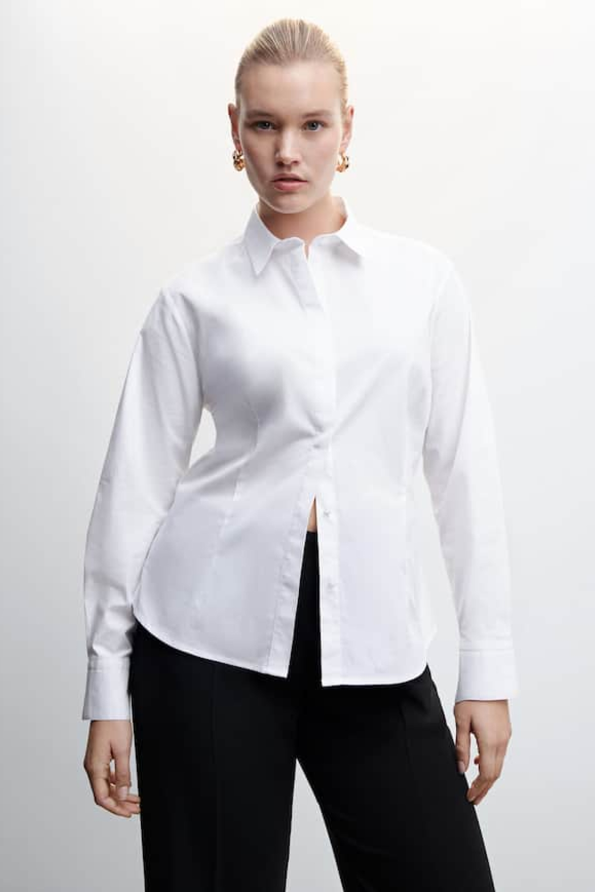 Mango Essential Cotton-Blend Shirt