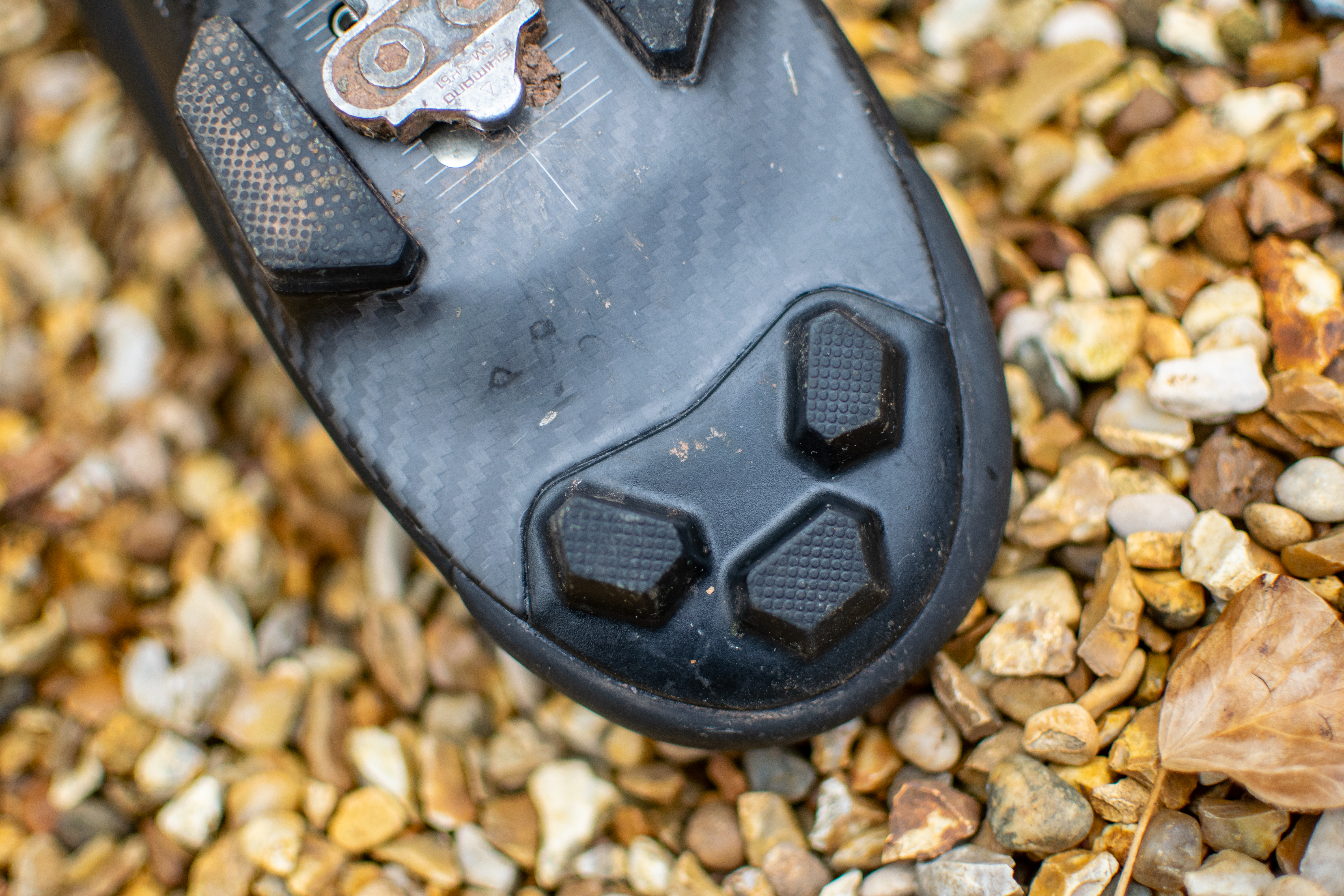 A black Specialized S-Works Recon shoe 