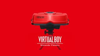 Promotional image featuring the Virtual Boy console for the upcoming Virtual Boy - Nintendo Classics collection on Nintendo Switch and Nintendo Switch 2.