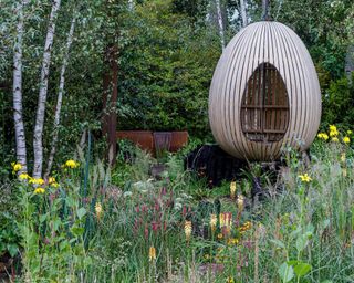 The Yeo Valley Organic Garden. Designed by Tom Massey, supported by Sarah Mead at RHS Chelsea Flower Show