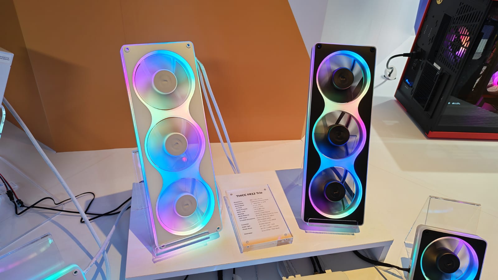 The HYTE FR12 fans shown at Computex 2026