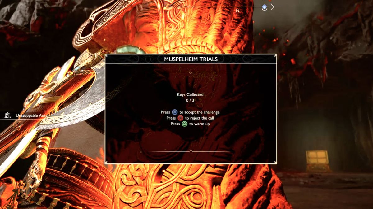 God of War Muspelheim challenges and trials by fire | GamesRadar+