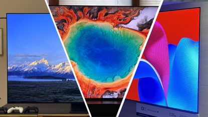 The Samsung S95D, Sony Bravia 9 and LG G4 TVs 