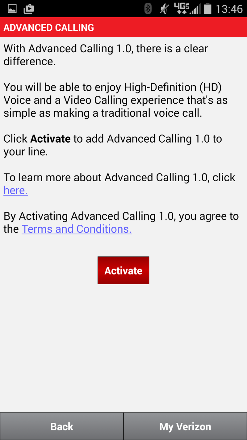 Droid Turbo VoLTE update