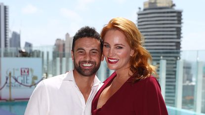 GOLD COAST, AUSTRALIA - MARCH 04: Jules Robinson and Cameron Merchant from Married at First Sight attends the 61st TV WEEK Logie Awards voting launch event at The Star Gold Coast on March 04, 2019 in Gold Coast, Australia. (Photo by Chris Hyde/Getty Images)