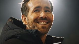Ryan Reynolds big smile in Welcome to Wrexham