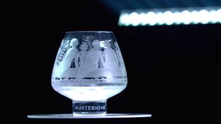 The decorated glass bowl awarded to the Mastermind series champion