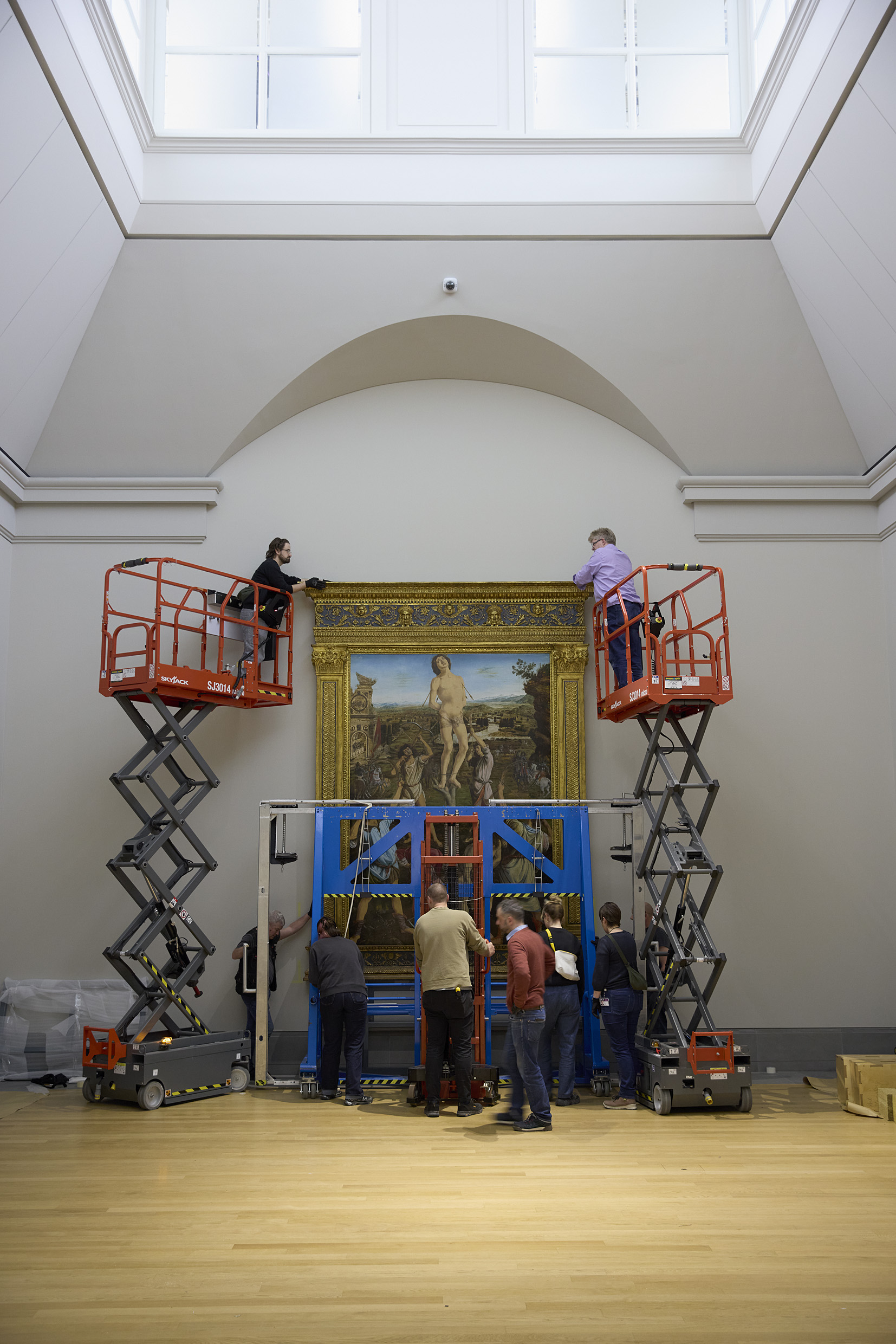 Interior shots of the National Gallery