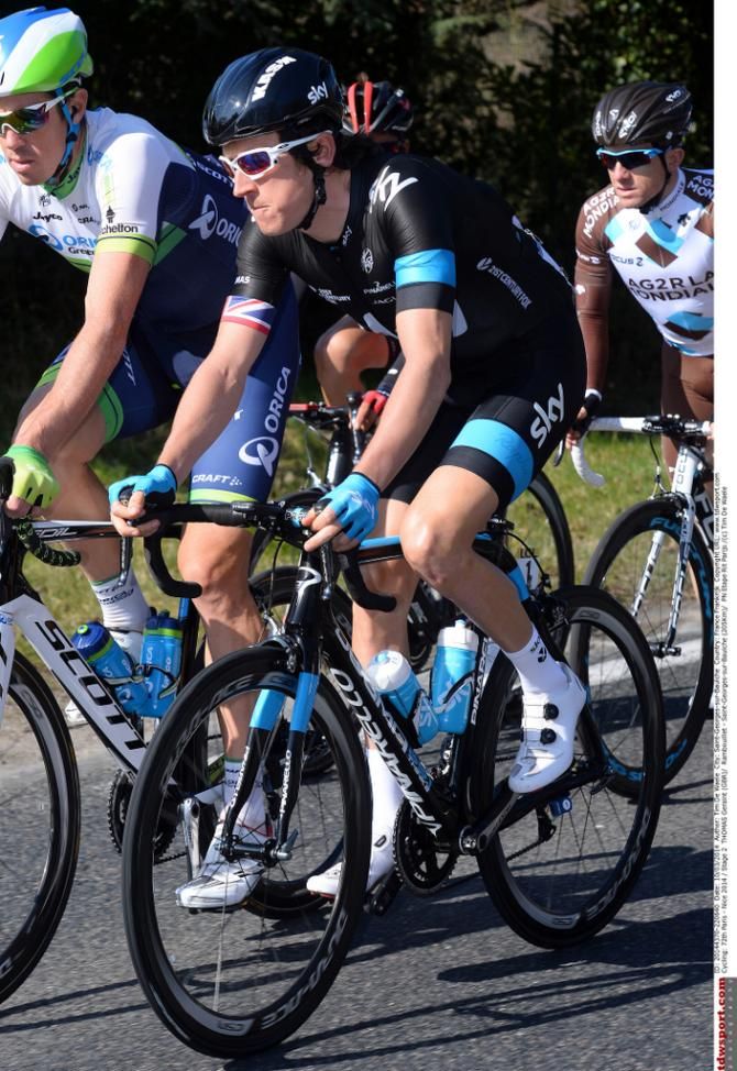 Geraint Thomas is the leader for Sky this week