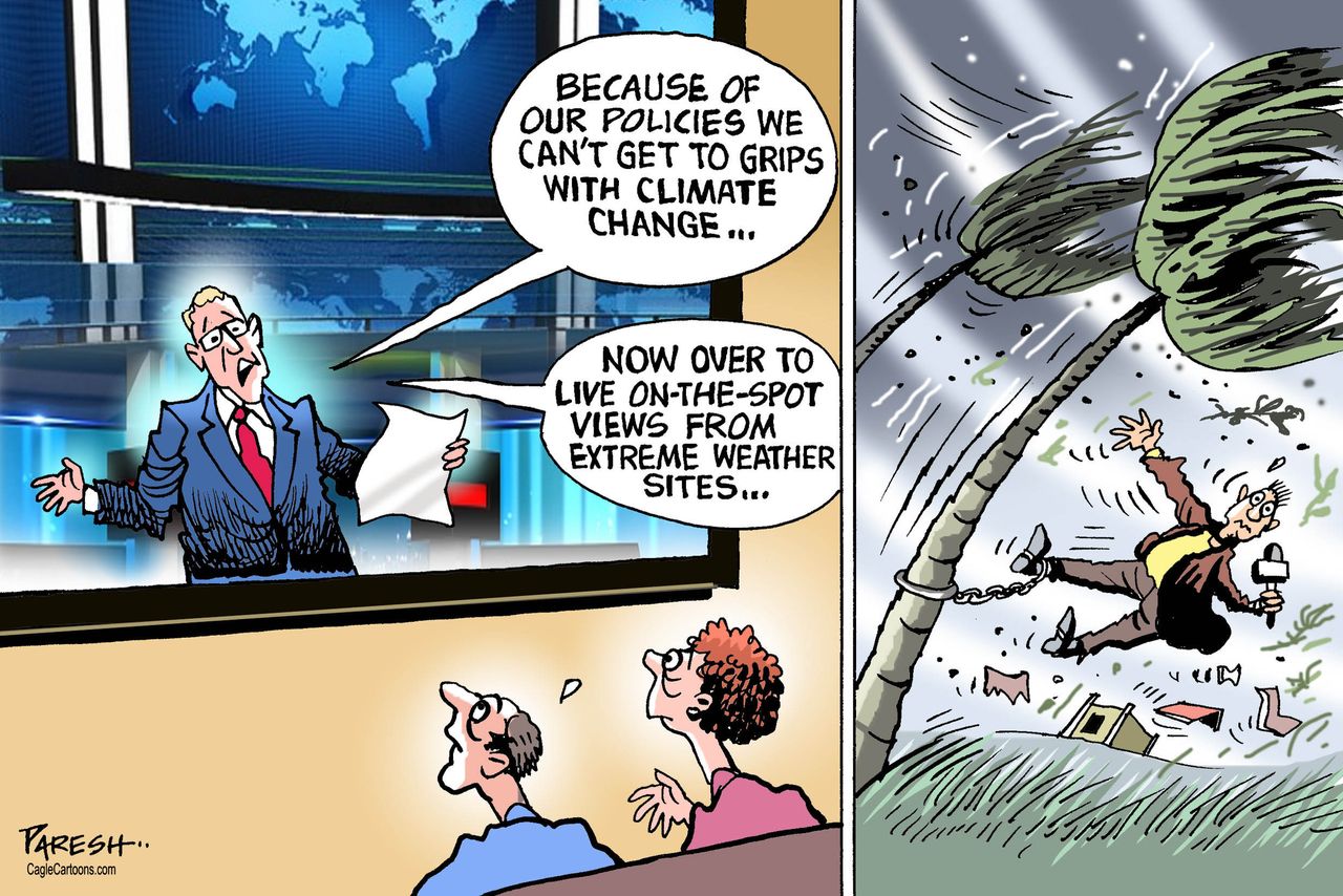 U.S. Hurricane weather reporter climate change