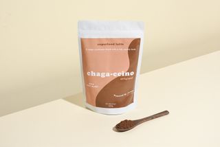 packet of chaga-ccino and spoon