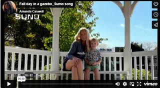 Screenshot of Suno AI video