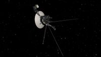 An image of the Voyager 1 probe in space