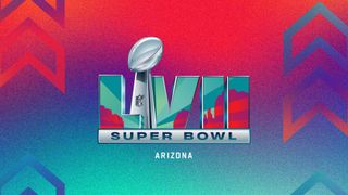 The official logo for the Super Bowl LVII
