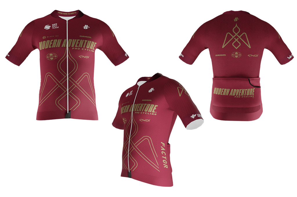 The kits for 2026 will feature a solid burgundy colour with gold branding