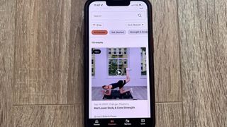 Pvolve workout on app