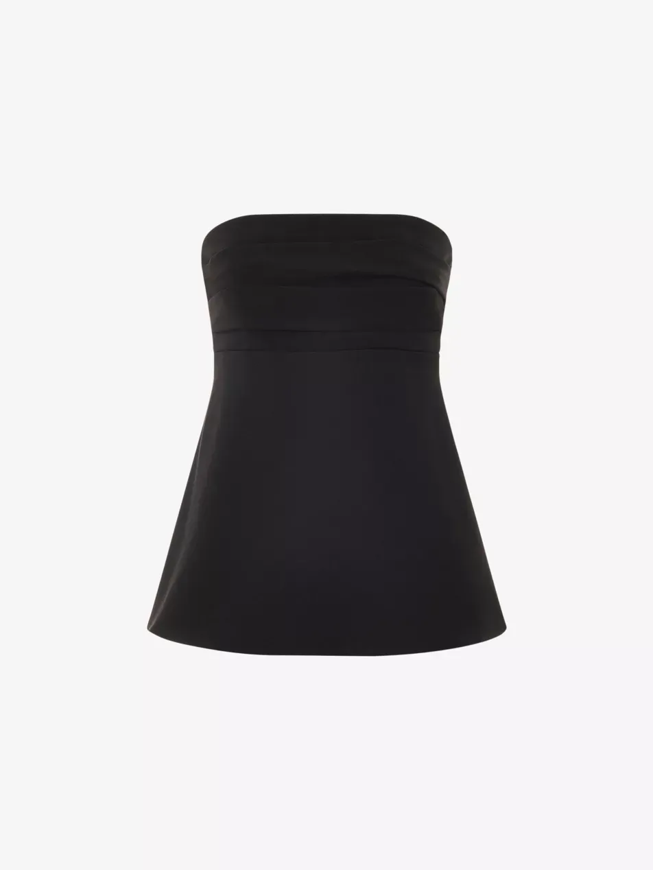 Lula Bandeau-Neck Crepe Top
