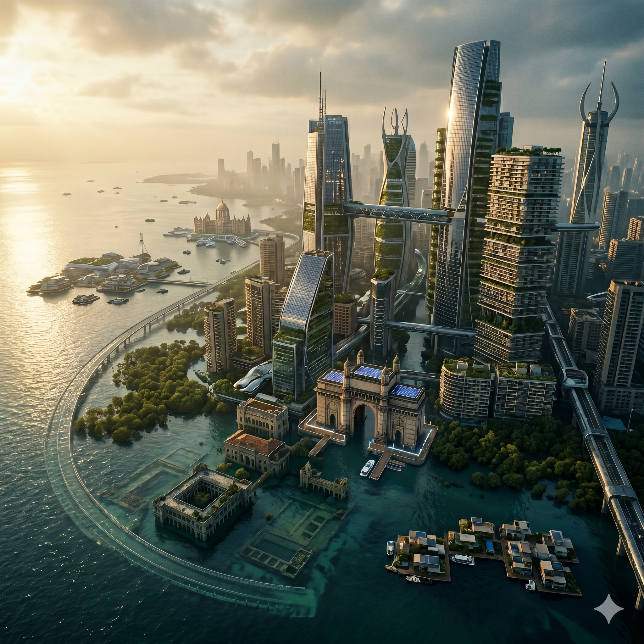 An AI vision of Mumbai