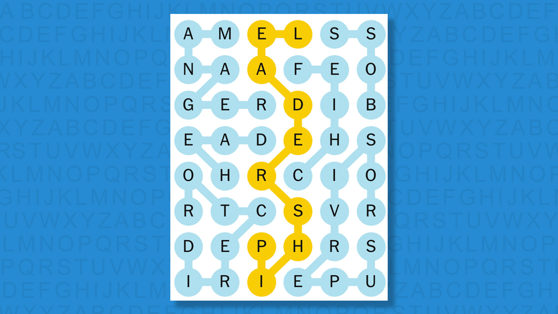 NYT Strands answers for game 579 on a blue background