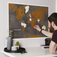 2. Scratch The World Map Print