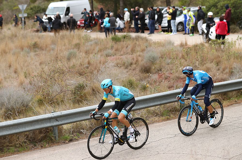 Alejandro Valverde and Jakob Fuglsang in Valencia