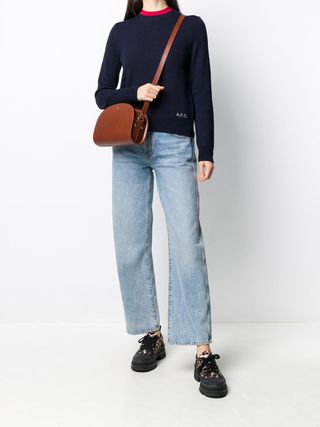 A.P.C., Mini Leather Demi-Lune Bag