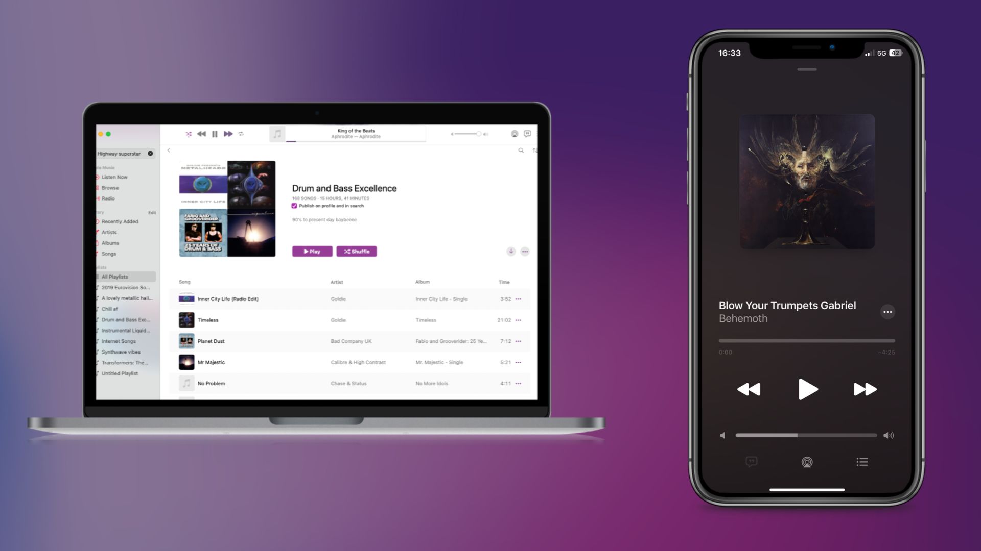 Apple Music on phone and mac