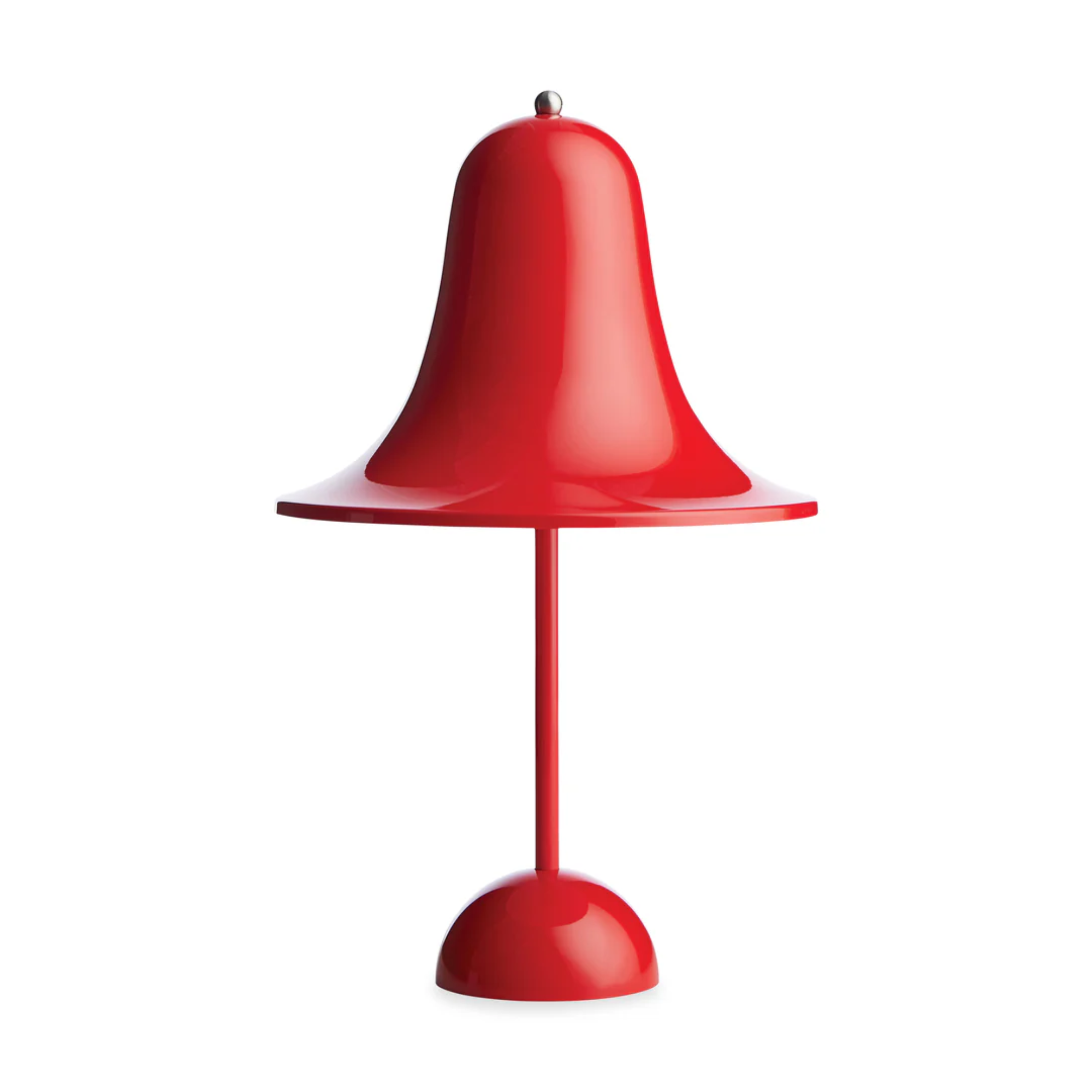 a red portable lamp