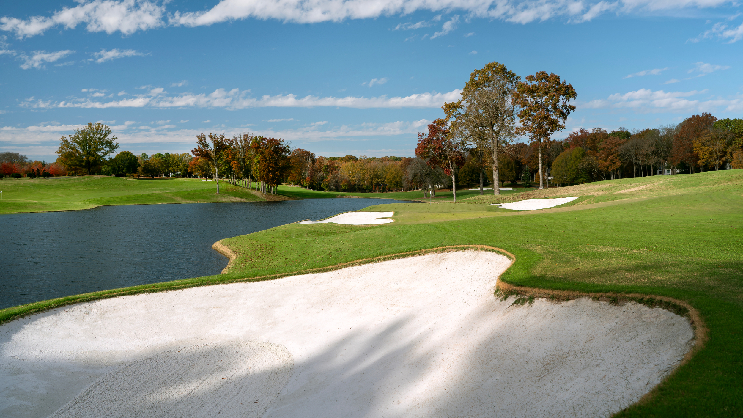 The 14th green at Quail Hollow