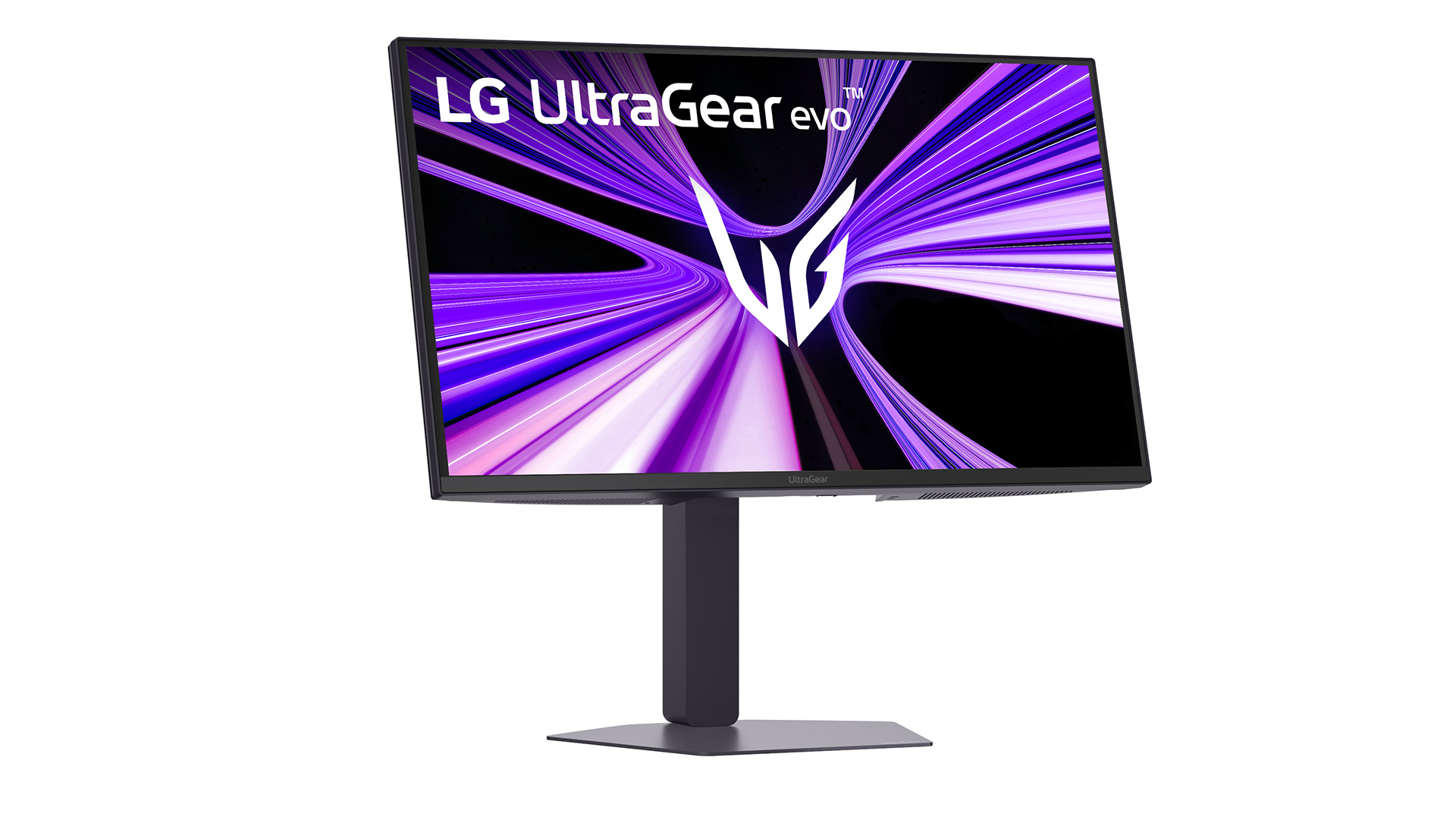 LG UltraGear gaming monitors on its stand