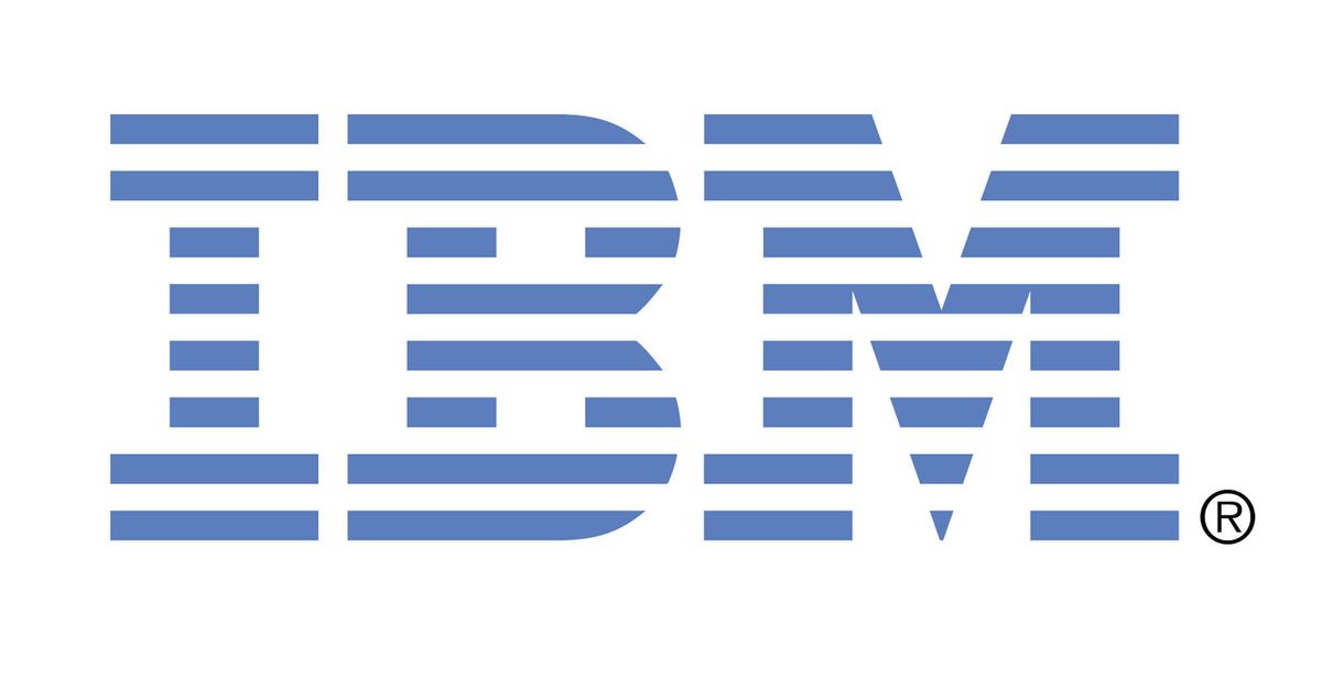 IBM logo on a white background