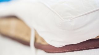 zoomed in image of thick mattress topper