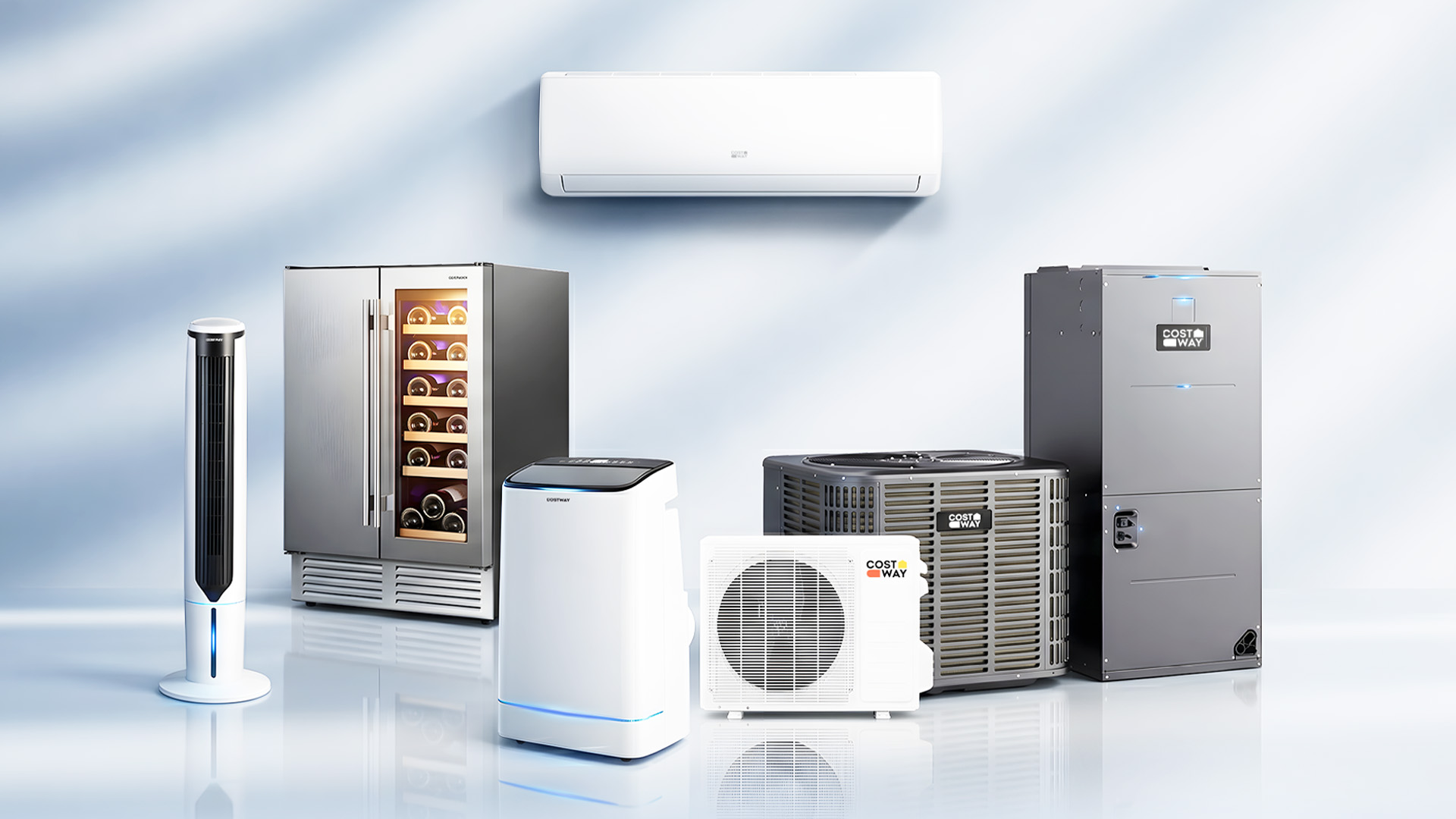 Costway mini split AC promotional image