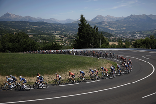 The peloton on stage 18 of the 2024 Tour de France