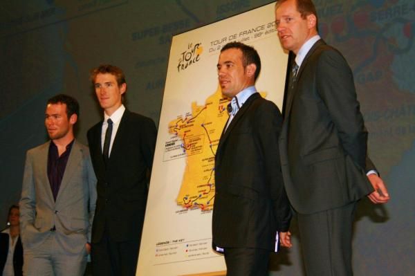 Cavendish, Schleck, Charteau and Prudhomme