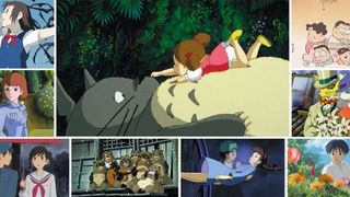 Kokoelma Ghibli-elokuvista otettuja kuvia