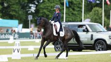 Yasmin Ingham and Gypsie Du Loir in the 2025 Bramham Horse Trials dressage.