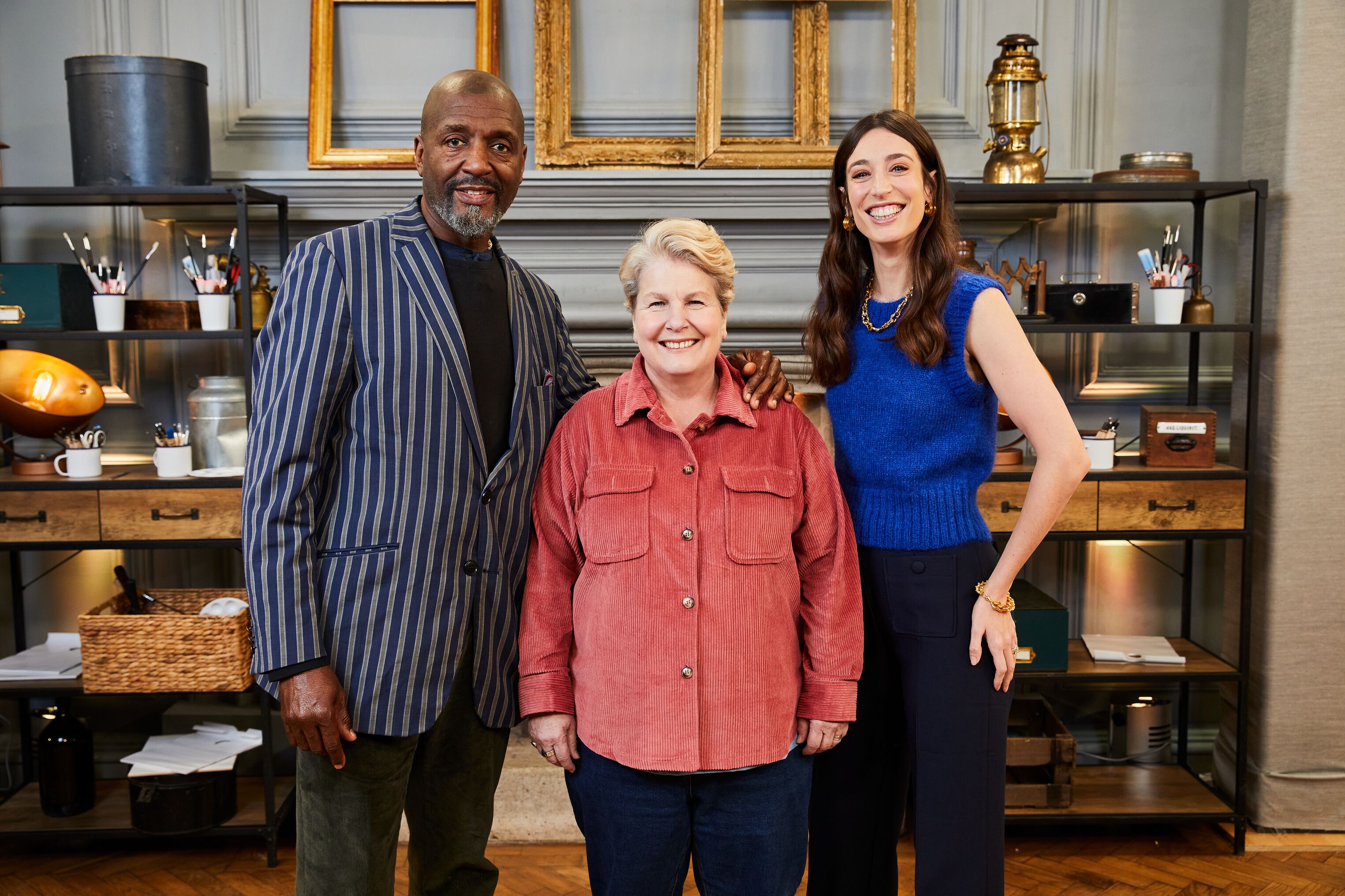 TV tonight Sandi with judges Dr Willard Wigan and Laura Jackson