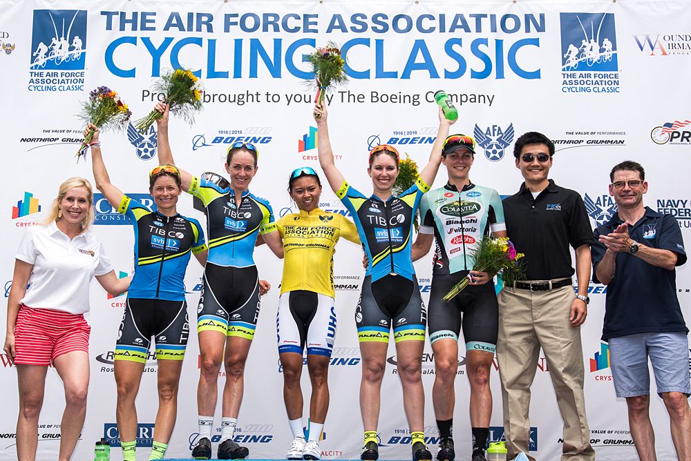 Today's podium for the women.
