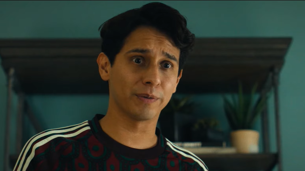 Frankie Rodriguez as Danny in a still from the trailer for Chad Powers