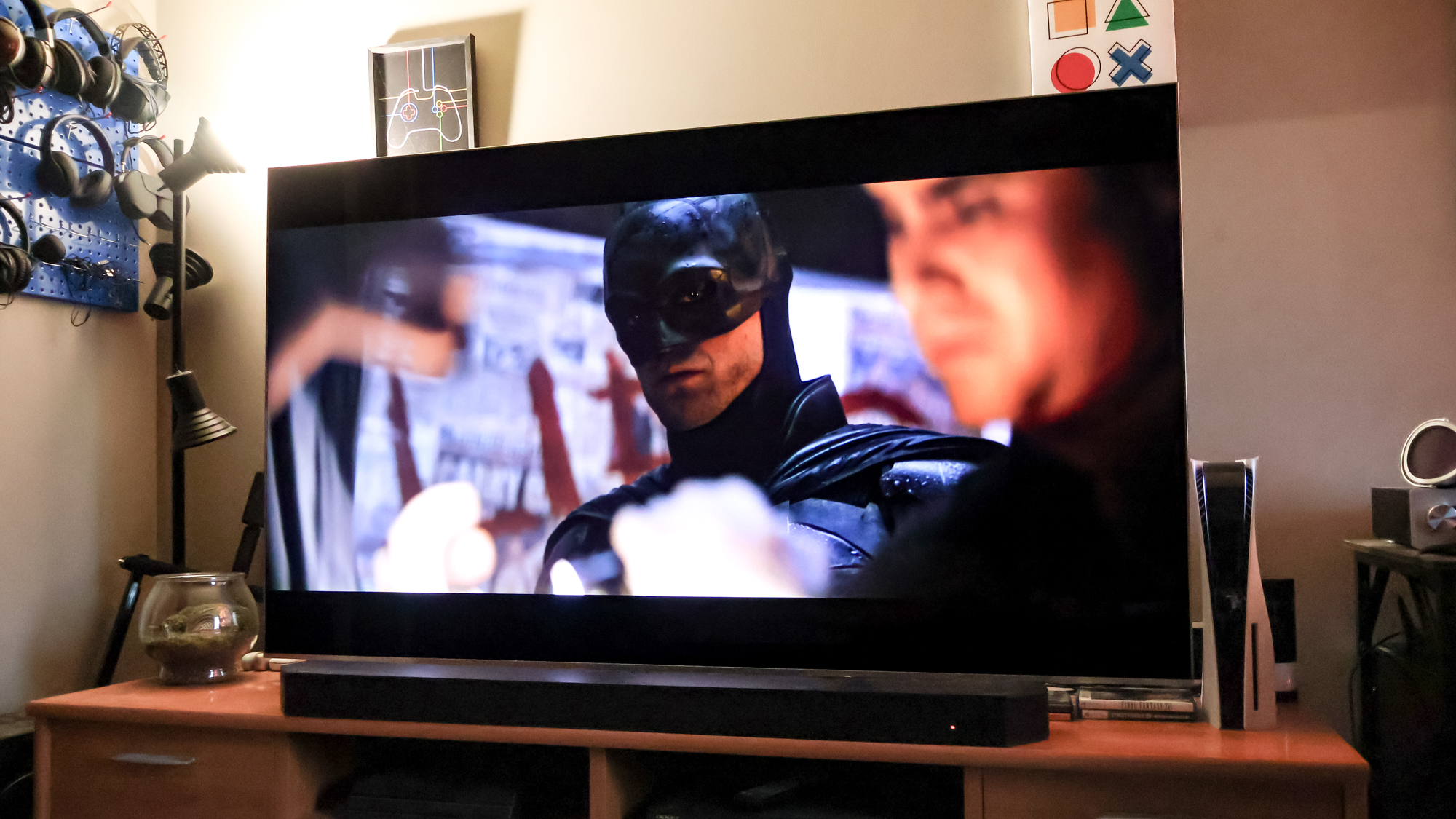 A TCL QM9K TV in a living room