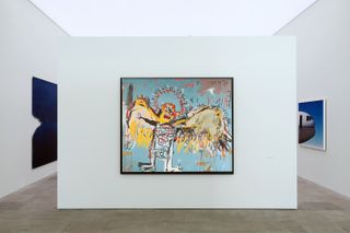 The Salle Basquiat, with Fallen Angel, 1981, by Jean-Michel Basquiat picture centre